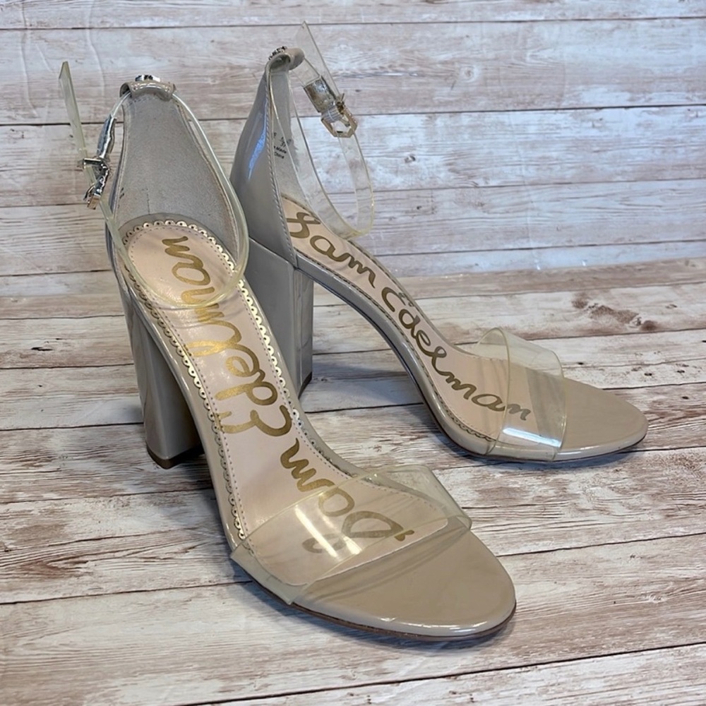 Sam Edelman Yuro Clear Nude Heels - Picture 4 of 13